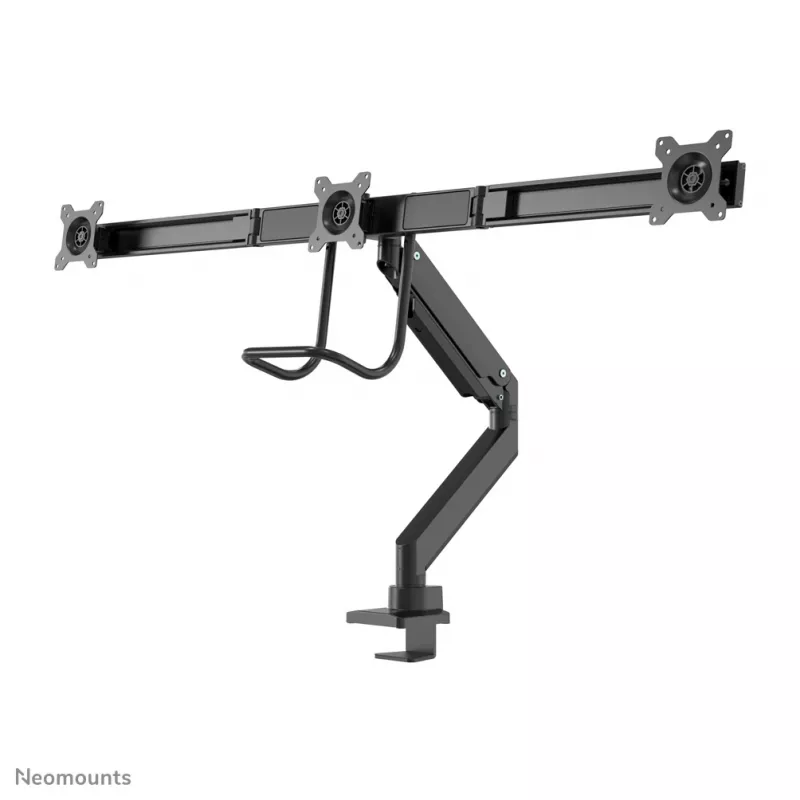 Neomounts NM-D775DX3 preto braço de monitor 17-27 polegadas - mola a gás - Topfix - travão 180°