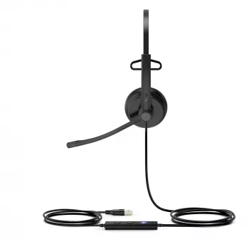Yealink UH34 Mono Teams Headset, com fios, escritório/callcenter, 20 - 20000 Hz, 88 g, headset, preto