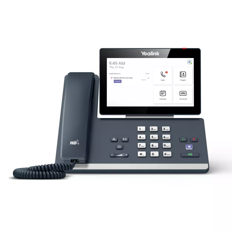 Yealink MP58 Microsoft Teams Edition, telefone IP, cinzento, auscultador com fios, secretária, Android, Microsoft Teams