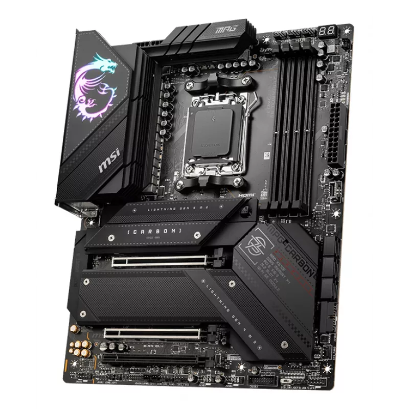 Placa-mãe MSI MPG X670E CARBON WIFI AMD X670 Socket AM5 ATX