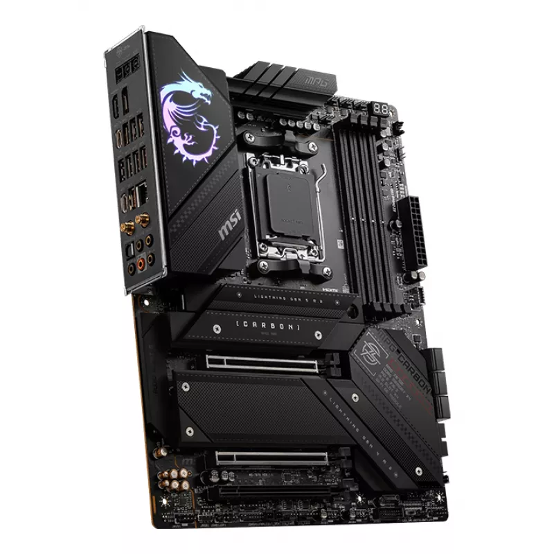 Placa-mãe MSI MPG X670E CARBON WIFI AMD X670 Socket AM5 ATX