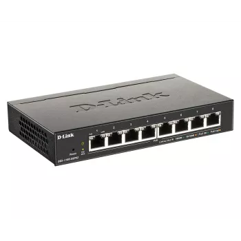 D-Link DGS-1100-08PV2 Managed L2/L3 Gigabit Ethernet (10/100/1000) Power over Ethernet (PoE) preto