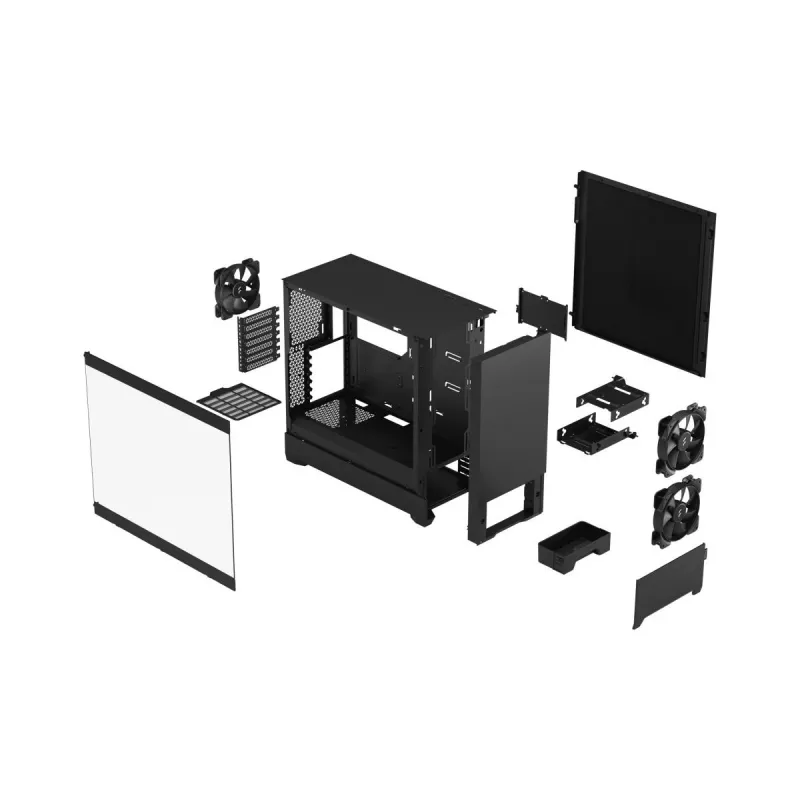 FRACTAL DESIGN Fractal Design Pop Silent preto Tg Clear Tint