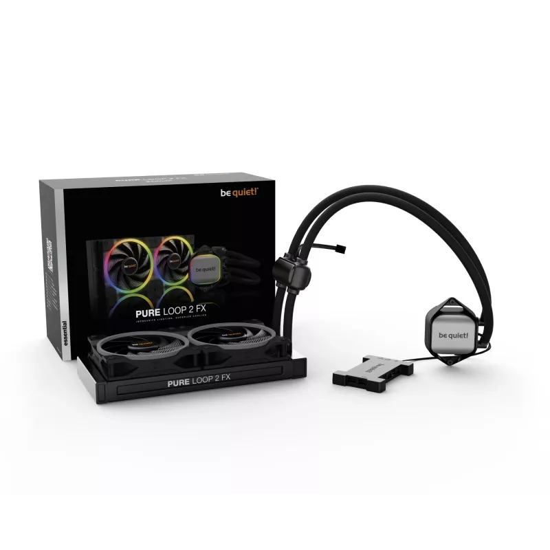 be quiet Pure Loop 2 FX 240mm Refrigeração líquida all-in-one para processador 12 cm Preto 1 unid.