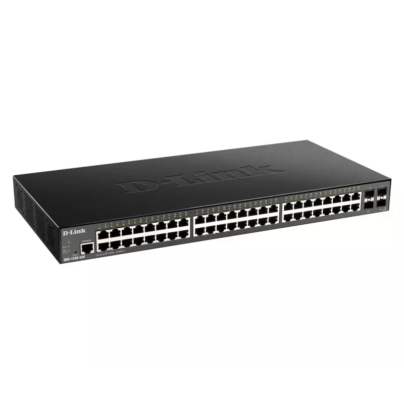 Comutador Smart Managed D-Link 48 portas Gigabit com 4 x 10G SFP+