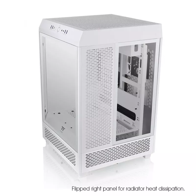 Thermaltake Ceres 500 TG ARGB Snow caixa Midi Tower para PC, branca