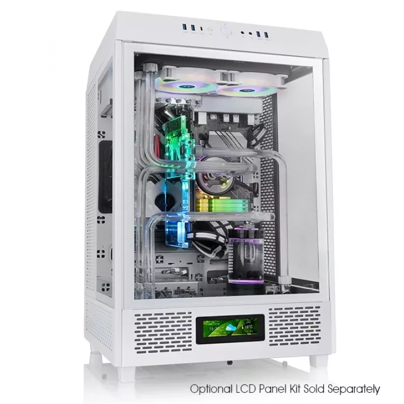 Thermaltake Ceres 500 TG ARGB Snow caixa Midi Tower para PC, branca