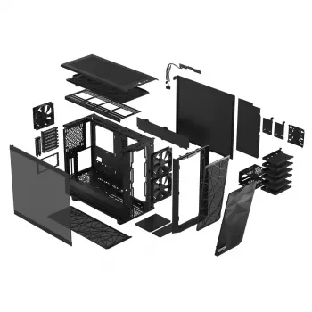 FRACTAL DESIGN Meshify 2 Light Tint Vidro Temperado Preto