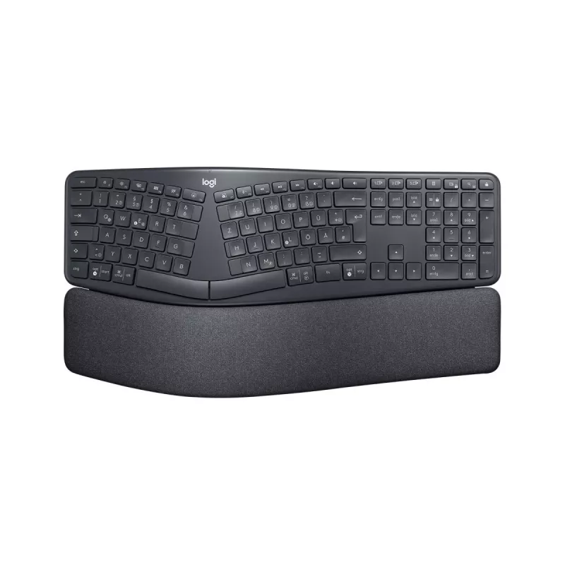 LOGITECH Ergo K860 - Teclado sem fios dividido Business Graphite Qwertz Alemão