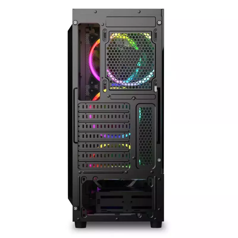 Caixa de PC Sharkoon RGB Wave Desktop preto