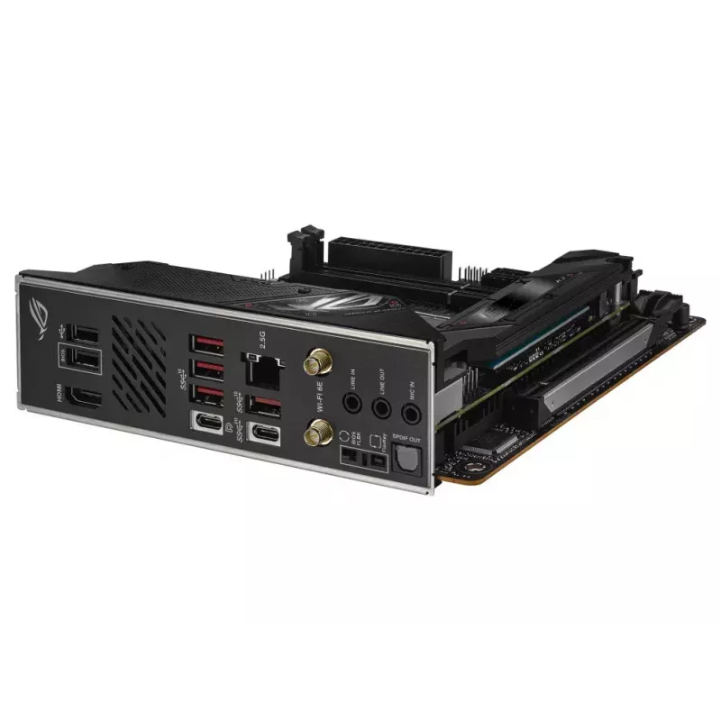 Motherboard ASUS ROG STRIX B650E-I GAMING WIFI mini ITX — AMD B650, Socket AM5, DDR5, 2x M.2, Wi‑Fi 6E, LAN 2,5 Gb
