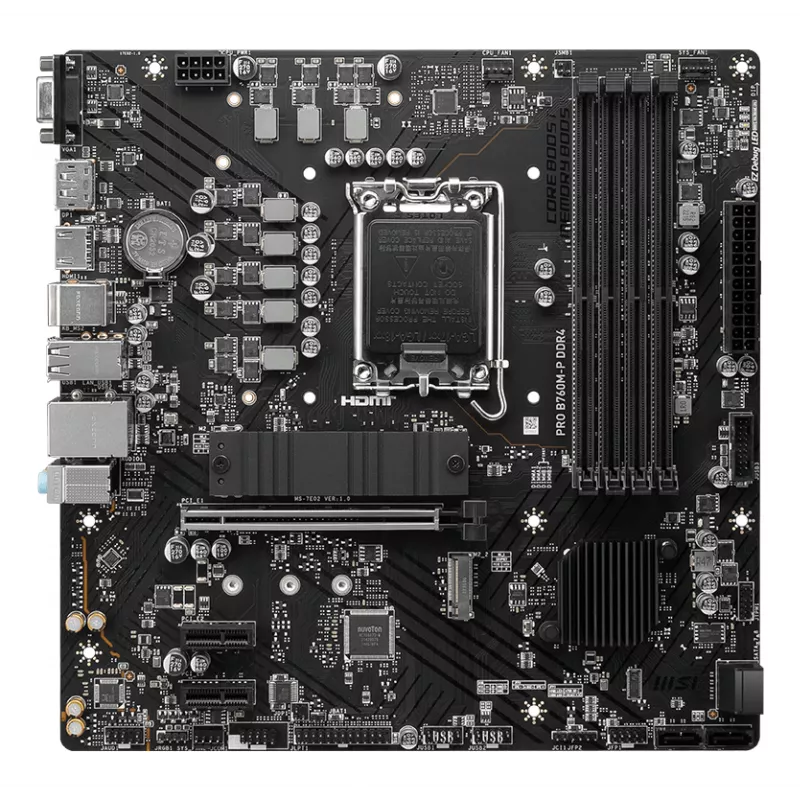 Motherboard MSI PRO B760M-P DDR4 Intel B760 LGA 1700 micro ATX