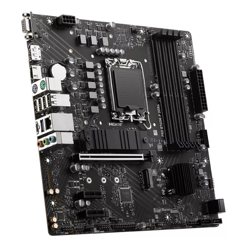 Motherboard MSI PRO B760M-P DDR4 Intel B760 LGA 1700 micro ATX