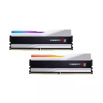 DIMM 32 GB DDR5-6400 (2x 16 GB) Dual-Kit, memória RAM prateada, F5-6400J3239G16GX2-TZ5RS, Trident Z5 RGB, INTEL XMP