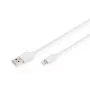 DIGITUS USB-A para Lightning MFI C89, 2 m cabo de dados e carregamento, branco, 5 V, 2,4 A