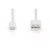 DIGITUS USB-A para Lightning MFI C89, 2 m cabo de dados e carregamento, branco, 5 V, 2,4 A