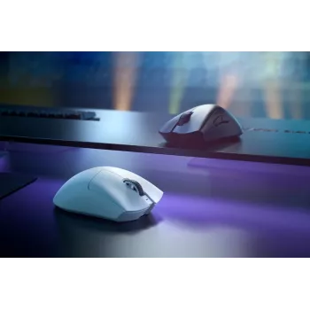 RAZER Deathadder V3 Pro Rato gaming ergonómico sem fios/com fios branco