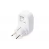 DIGITUS Fonte de alimentação com 2 portas USB 250V, 50 Hz, USB: 5V, 2,1A, branco / cinzento