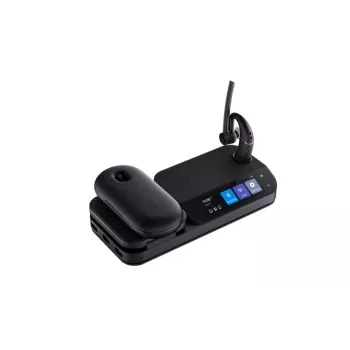 Yealink BH71-WORKSTATION-PRO auscultador/headset sem fios intra-auricular escritório/call center Bluetooth com base de carregamento preto