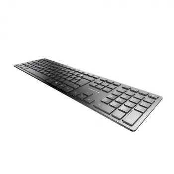 Teclado fino CHERRY KW 9100 universal RF sem fios + Bluetooth QWERTZ preto