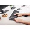 Teclado fino CHERRY KW 9100 universal RF sem fios + Bluetooth QWERTZ preto