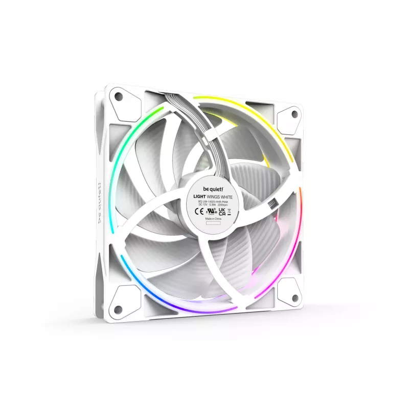 Ventoinha para caixa de computador be quiet Light Wings White | 140mm PWM high-speed Triple-Pack 14 cm 3 unidades
