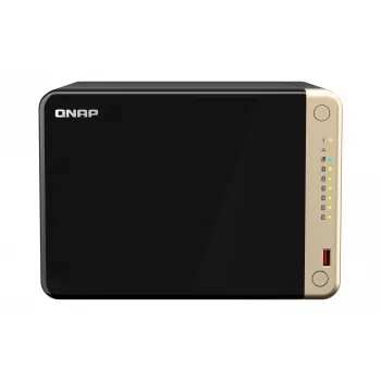 QNAP TS-664 NAS torre Intel® Celeron® N5095 8 GB DDR4 0 TB QNAP QTS preto, bronze