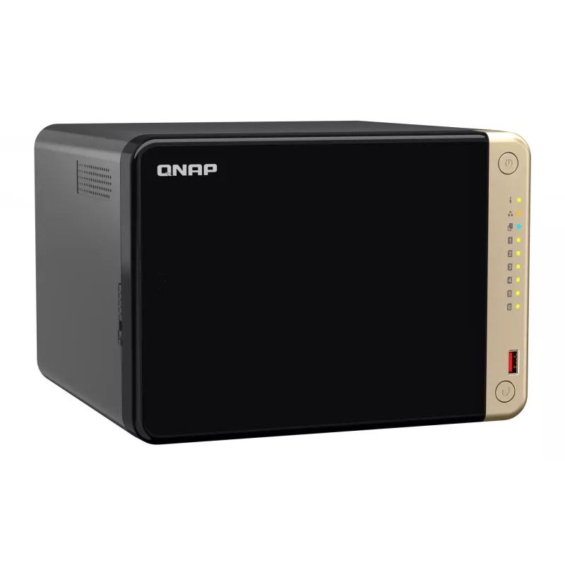 QNAP TS-664 NAS torre Intel® Celeron® N5095 8 GB DDR4 0 TB QNAP QTS preto, bronze