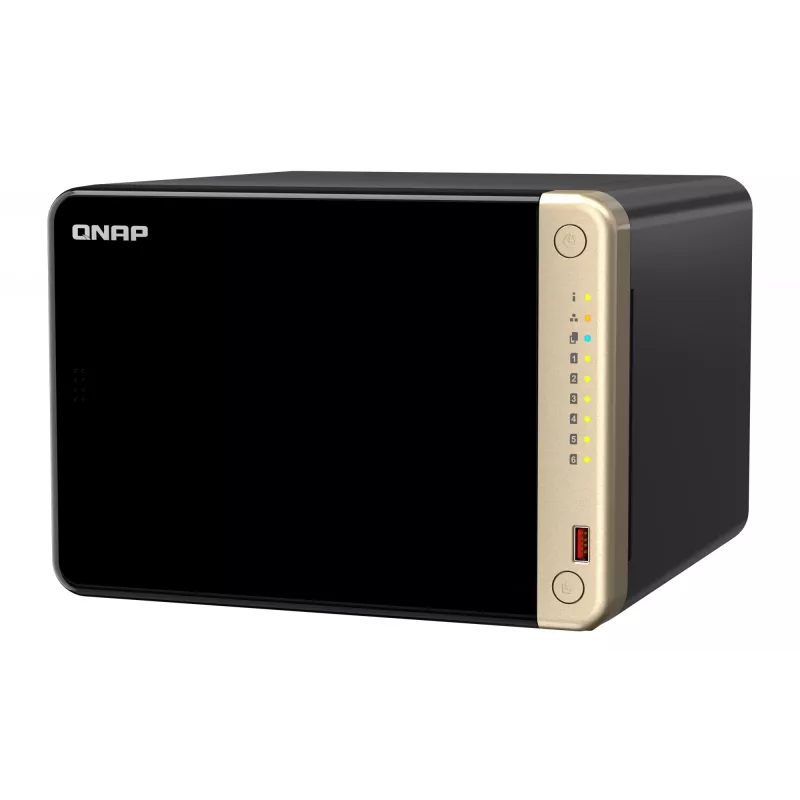 QNAP TS-664 NAS torre Intel® Celeron® N5095 8 GB DDR4 0 TB QNAP QTS preto, bronze