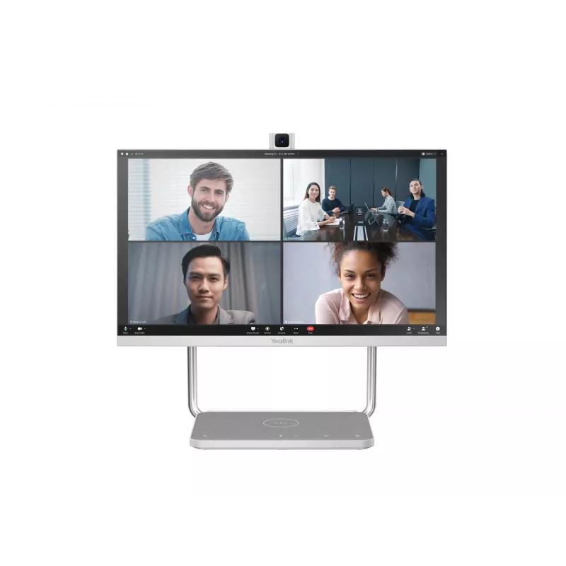 Barra de videocolaboração Yealink DeskVision A24 cinzento prateado