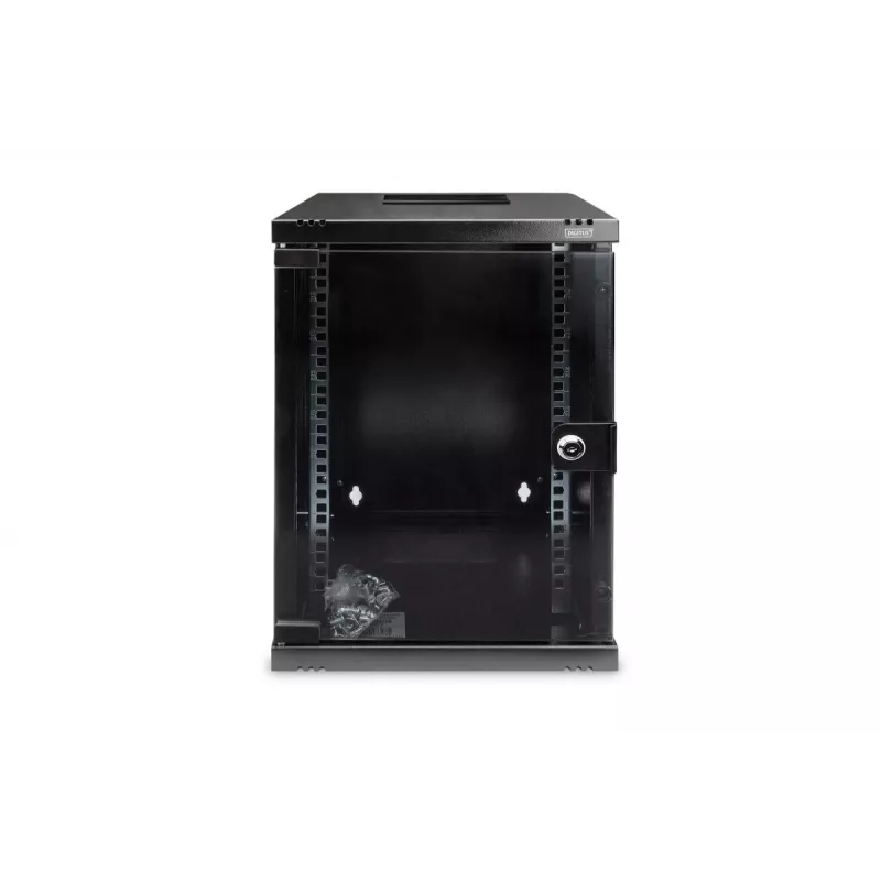 Caixa de montagem na parede DIGITUS 312x300mm (10 polegadas) 9U 464x312x300 mm preto