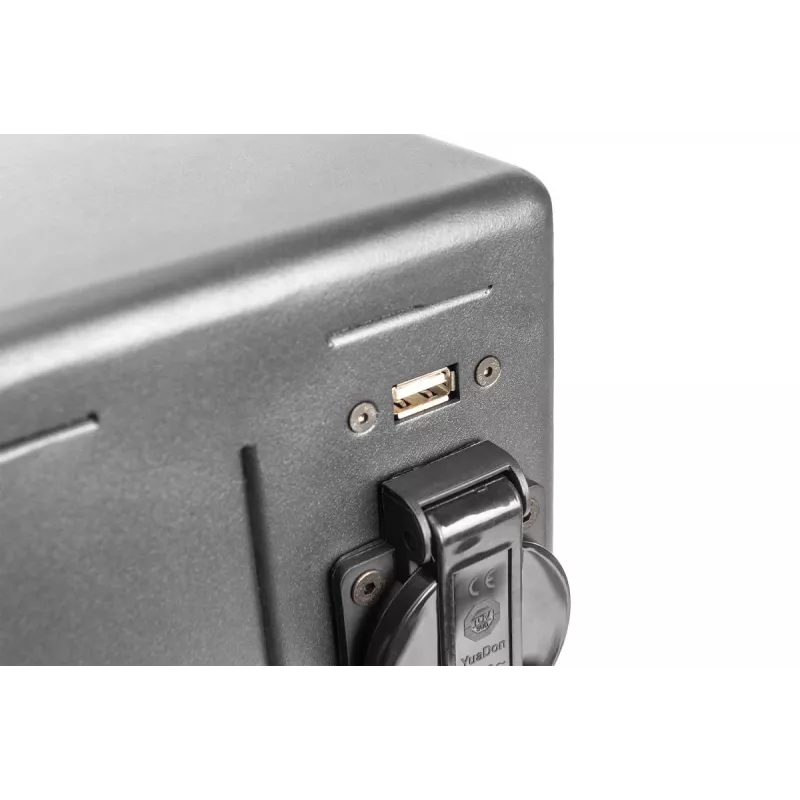 Armário de carregamento DIGITUS, 16 compartimentos de carregamento, 35,6 cm (14 polegadas), preto 384 x 550 x 375 mm, fechadura elétrica, incl. USB, ventoinha