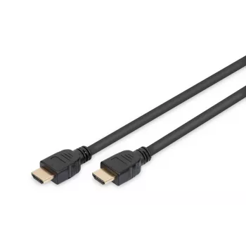 Cabo de ligação HDMI Ultra High Speed DIGITUS, tipo A M/M, 1m com Ethernet, UHD 8K 60p, preto