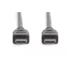 Cabo de ligação HDMI Ultra High Speed DIGITUS, tipo A M/M, 3 m com Ethernet, UHD 8K 60p, preto