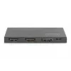 Splitter HDMI ultra fino DIGITUS, 1x2, 4K/60Hz HDR, HDCP 2.2, 18 Gbps, alimentação Micro-USB