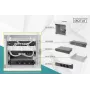 Conjunto de rede 10in DIGITUS – armário 6U, prateleira cinzenta, PDU, switch 8 portas, patch panel CAT6