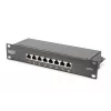 Conjunto de rede DIGITUS 10in-9U 312x300mm caixa prateleira PDU 8Port patch panel