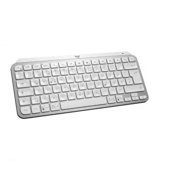 Teclado sem fios iluminado minimalista LOGITECH - MX KEYS MINI - Pale Gray - Qwertz alemão