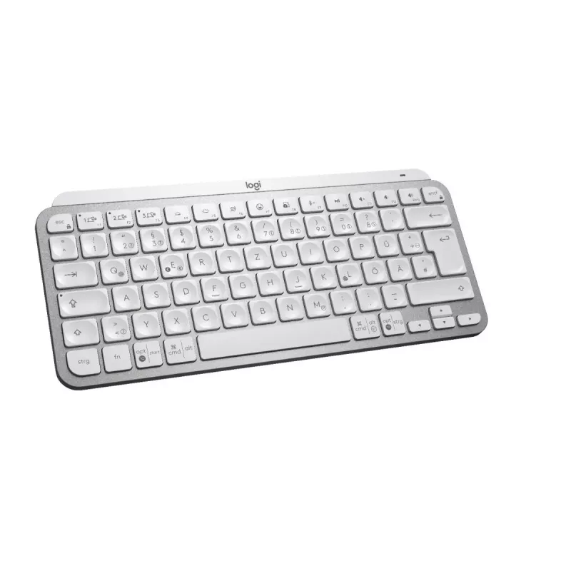 Teclado sem fios iluminado minimalista LOGITECH - MX KEYS MINI - Pale Gray - Qwertz alemão