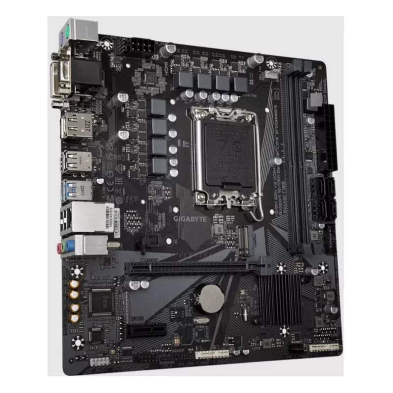 Motherboard GIGABYTE H610M S2H V2 DDR4 - suporta CPUs Intel Core 14.ª geração, VRM digital híbrido 6+1+1 fases, até 3200MHz DDR4 (OC), 1xPCIe 3.0 M.2, GbE LAN, USB 3.2 Gen 1