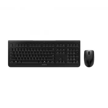 Teclado e rato CHERRY DW 3000 incluído universal RF sem fios QWERTY inglês dos EUA preto