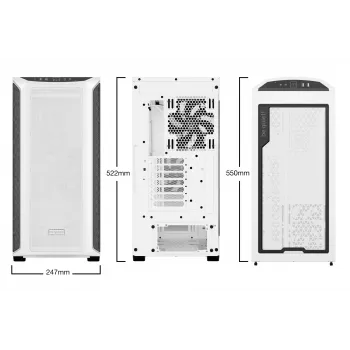 Caixa de PC be quiet! Shadow Base 800 DX branco Midi Tower