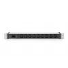 DIGITUS 1U PDU de alumínio montável em rack 9x C13 10A 230VAC 50/60Hz entrada IEC C14 fusível 10A