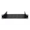 Prateleira fixa DIGITUS 254 mm (10 polegadas) 1U 44x254x150 mm, cor preto (RAL 9005)