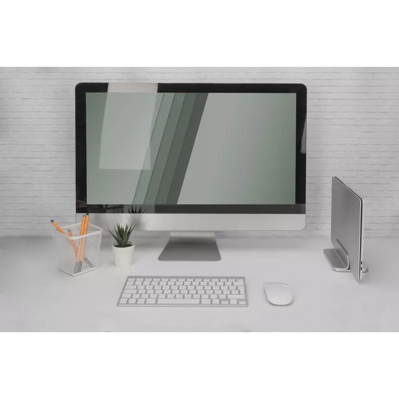 Suporte vertical para portátil DIGITUS, alumínio prateado
