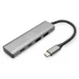 HUB USB-C 4 portas DIGITUS 2x USB-A + 2x USB-C Gen2