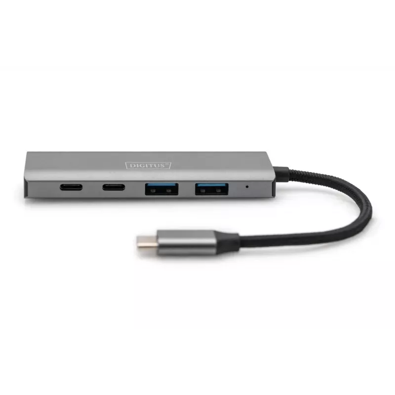 HUB USB-C 4 portas DIGITUS 2x USB-A + 2x USB-C Gen2