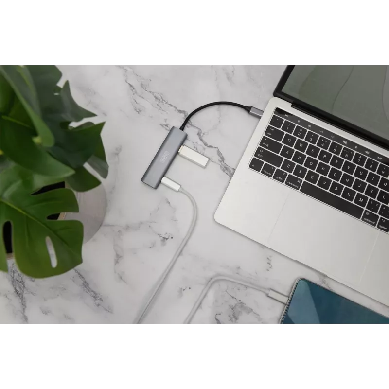 HUB USB-C 4 portas DIGITUS 2x USB-A + 2x USB-C Gen2