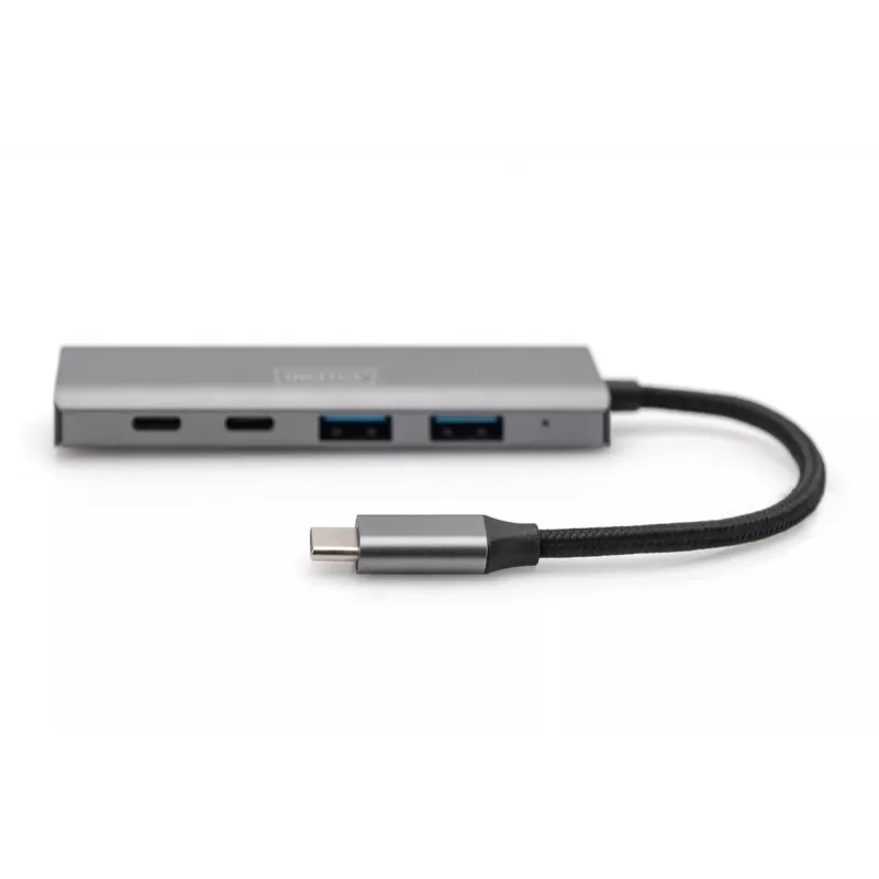 HUB USB-C 4 portas DIGITUS 2x USB-A + 2x USB-C Gen2