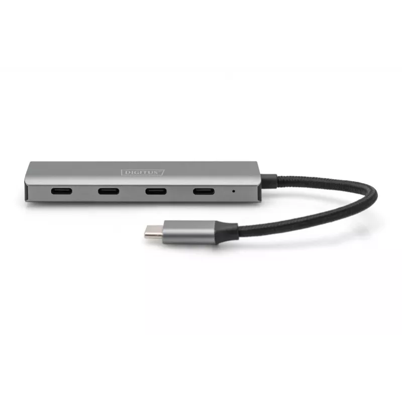 Hub USB-C 4 portas DIGITUS, 4x USB-C 3.1 Gen1, 5 Gbit/s